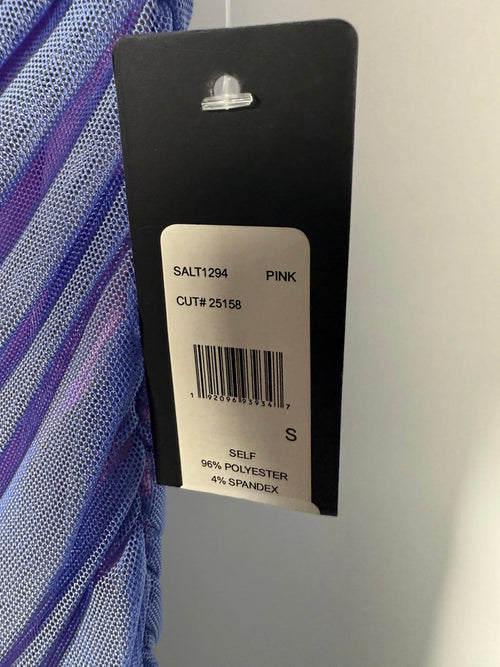 NWT Bebe Shirred Mesh Midi Dress Size S