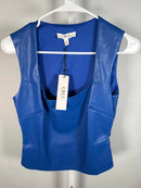 LBLC THE LABEL Brandi Top In Blue Size M NWT REVOLVE