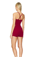 NWT Spiritual Gangster Kelly Short Bodysuit Berry Size Large