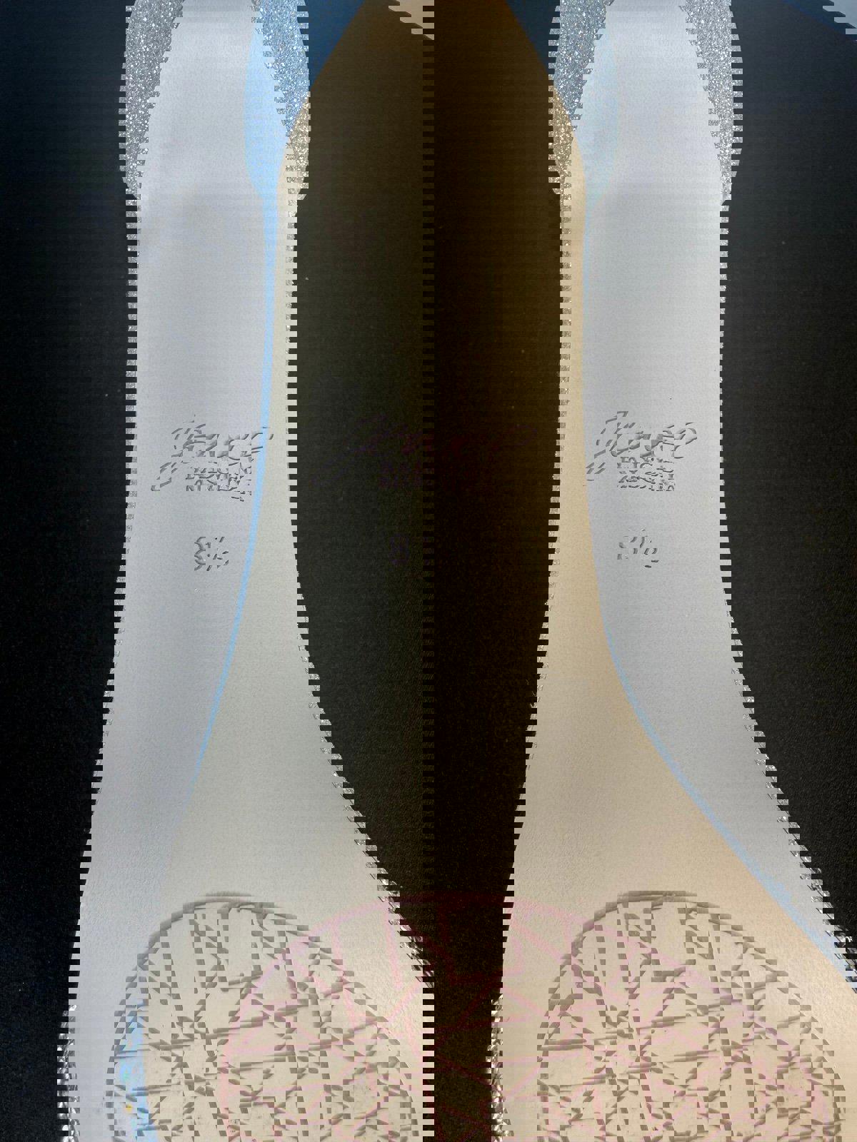 Jewel by Badgley Ridley Bejeweled Strap Stiletto Heel SIZE 8.5