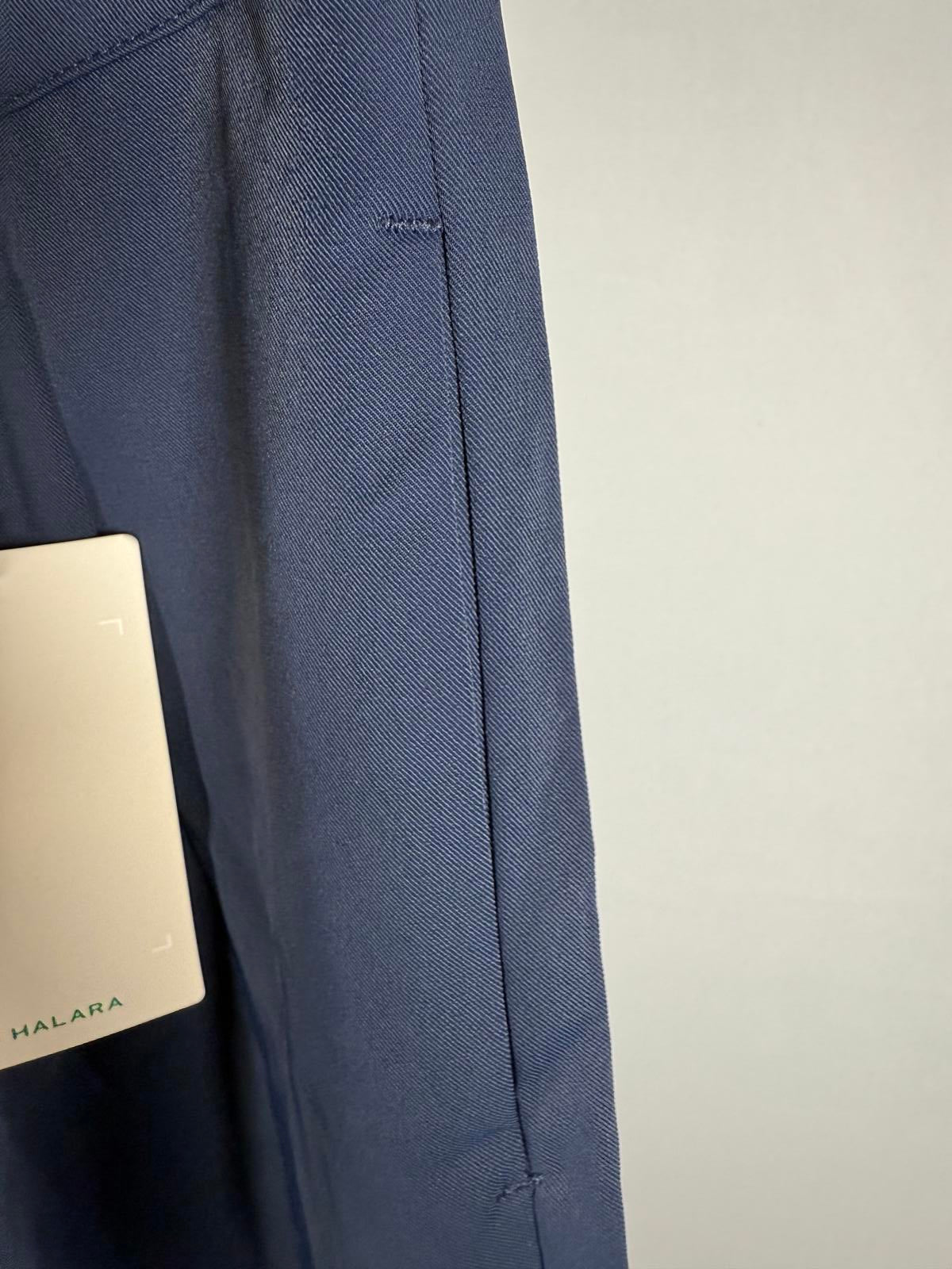 NWT Halara High Waisted Zipper Pocket Shirred Straight Leg Work Pants Size Large