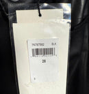 NWT 7 For All Mankind Black Faux Leather Pants Size 28
