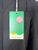 NWT Halara High Waisted Wide Leg Palazzo Linen-Feel Pants Black Small Tall
