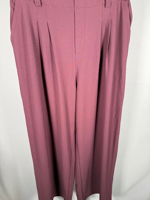 Halara Flex High Waisted Pocket Wide Leg Waffle Work Pants- M