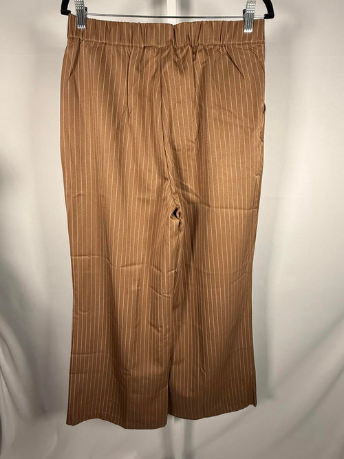 NWT Halara High Waisted Wide Leg Striped Work Pants Size Large
