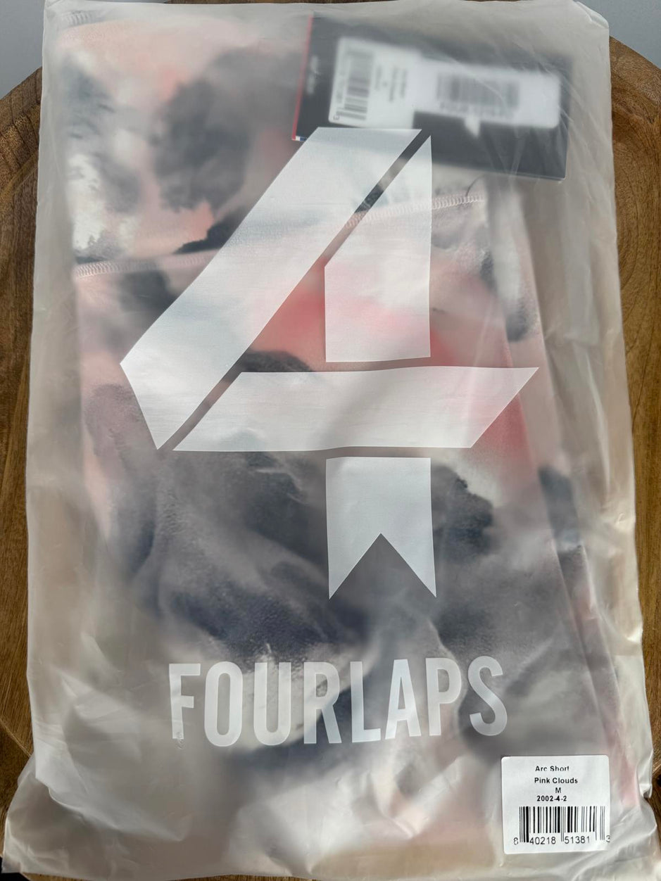 NWT Fourlaps Arc Short Pink Clouds Size M