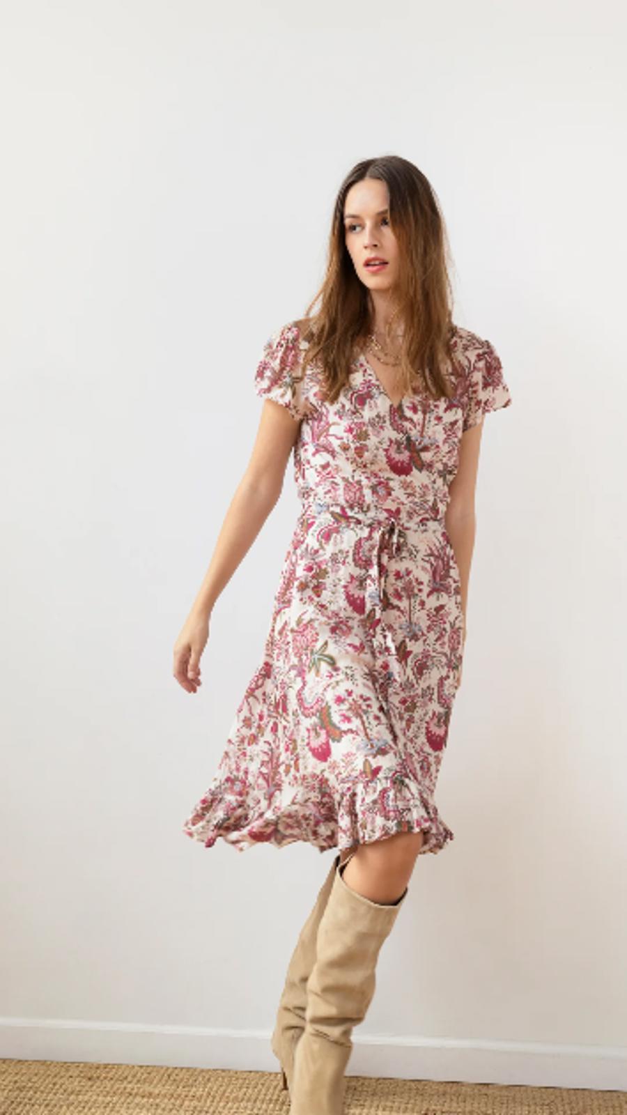 GUADALUPE ASTRID FLORAL DRESS - M NWT