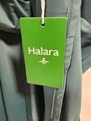 NWT Halara Adjustable Halter Tie Pocket Hem Flowy Maxi Dress Verdiris XL