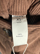 NWT Halara High Waisted Corduroy Casual Pants Cocoa Brown Size XS Petite
