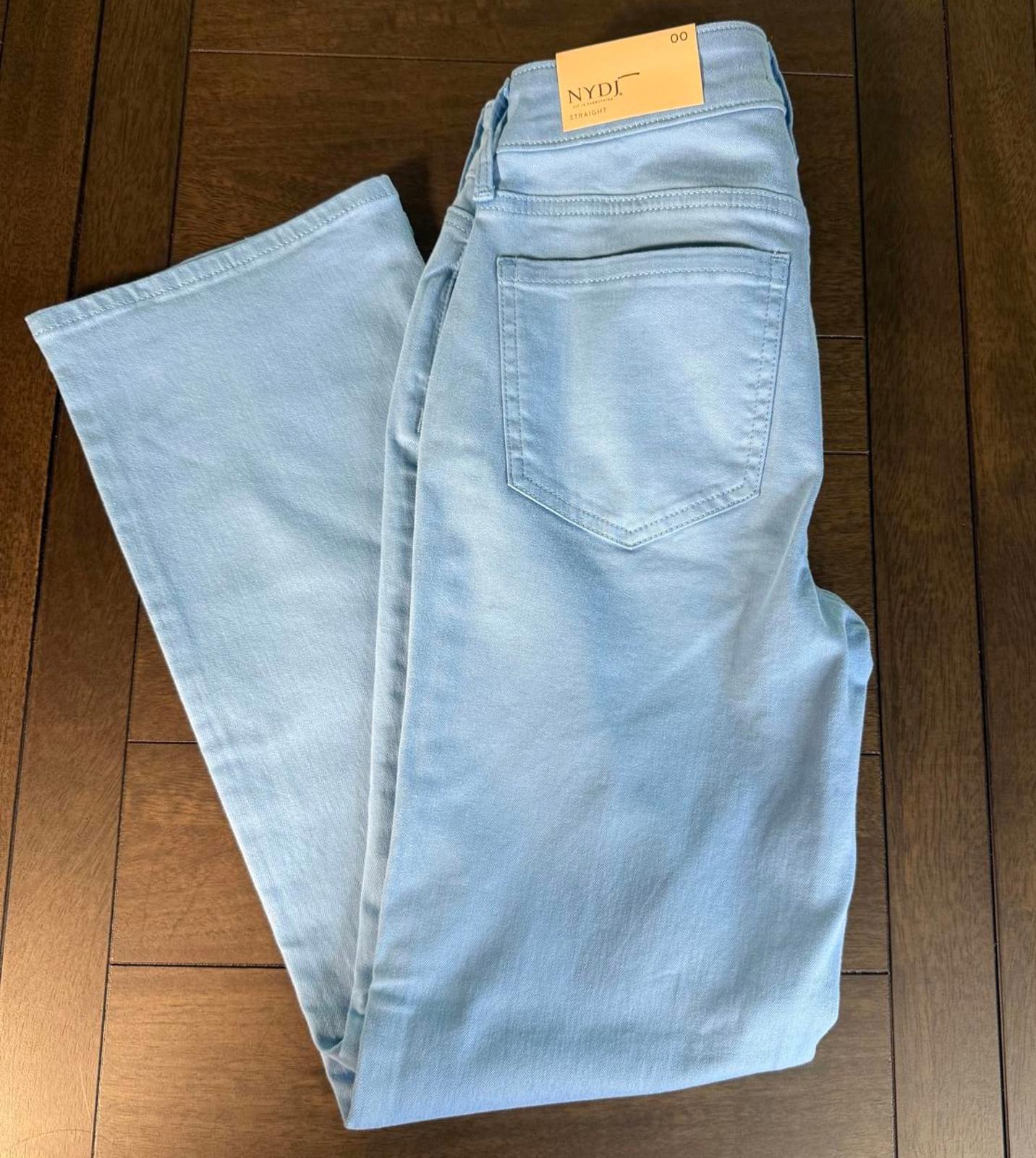 NYDJ Marilyn Straight LiftXTuck Ankle Jeans Bluebell. Size 00 NWT