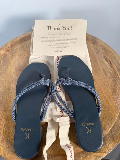 Kaanas Litbuan Corded Flip Flop Size 6 NIB