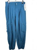 Spiritual Gangster Women's Teal Blue Taylor Cargo Loungewear - XS