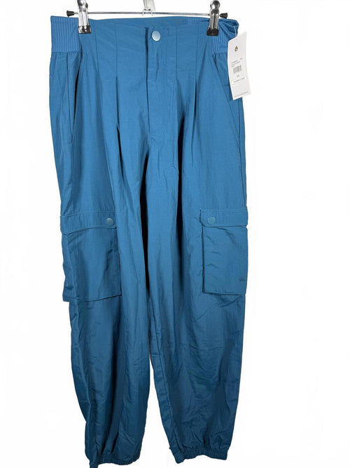Spiritual Gangster Women's Teal Blue Taylor Cargo Loungewear - XS