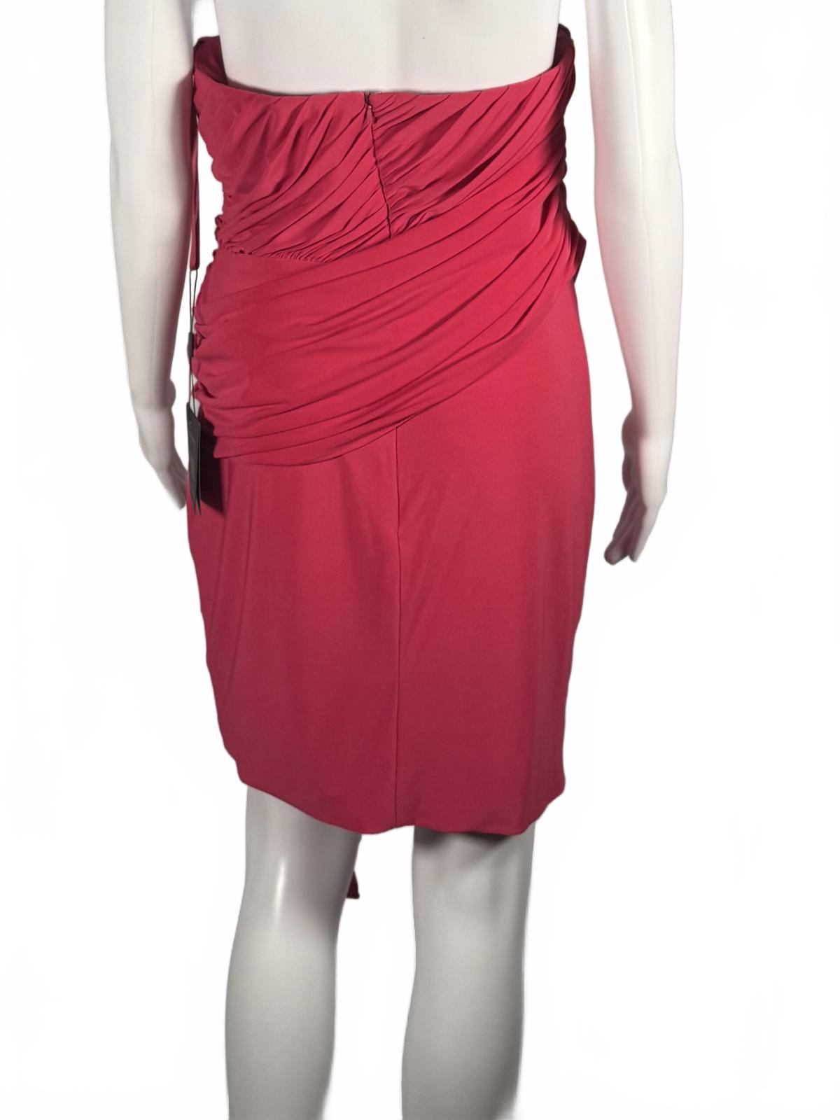 MAC DUGGAL 11565 Hot pink Strapless Mini Dress Size 6