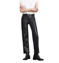 NWT The Kooples Black Leather Pants Size 40
