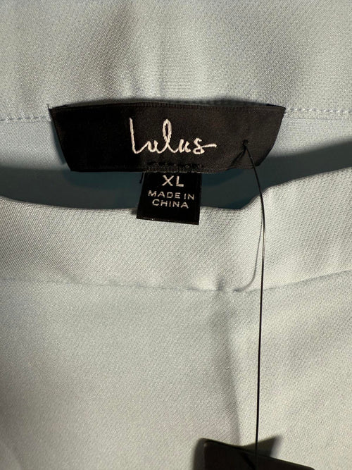 NWT Lulus Sensational Always Light Blue Mini Skort Size XL