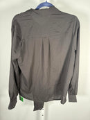 NWT Halara Tie Neck Long Sleeve Work Blouse Black M