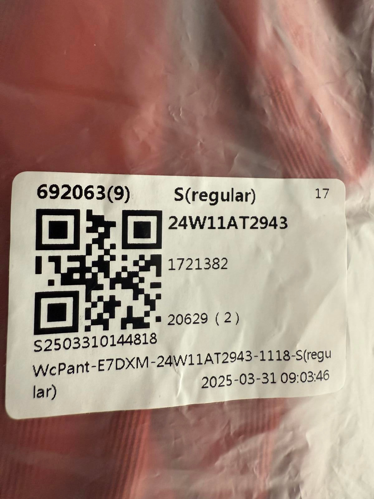 NWT Halara High Waisted Body Sculpt Waist-Slimming Micro Waffle Work Pant Red S