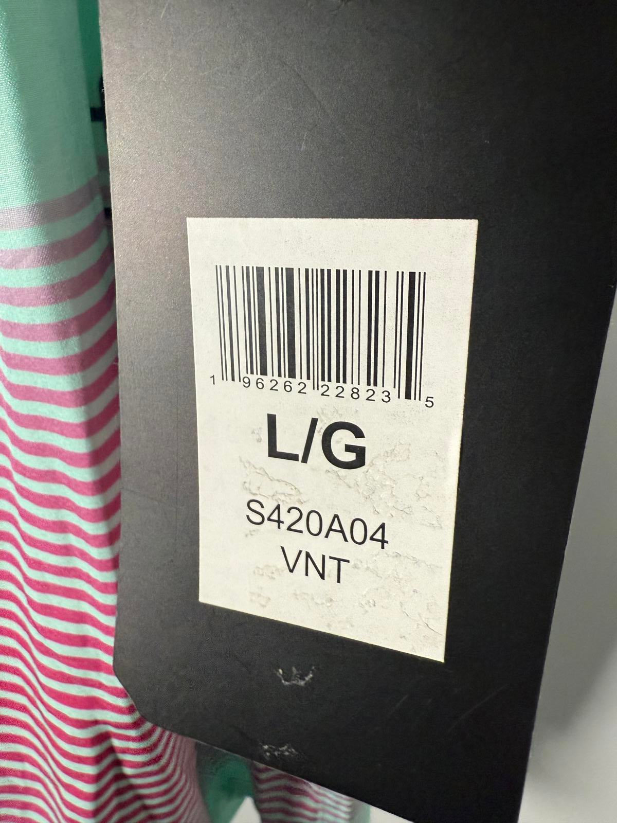 NWT SPYDER SWIM Men Size Large Double Ombre Stripe 9" E-Board Shorts Swim Trunks