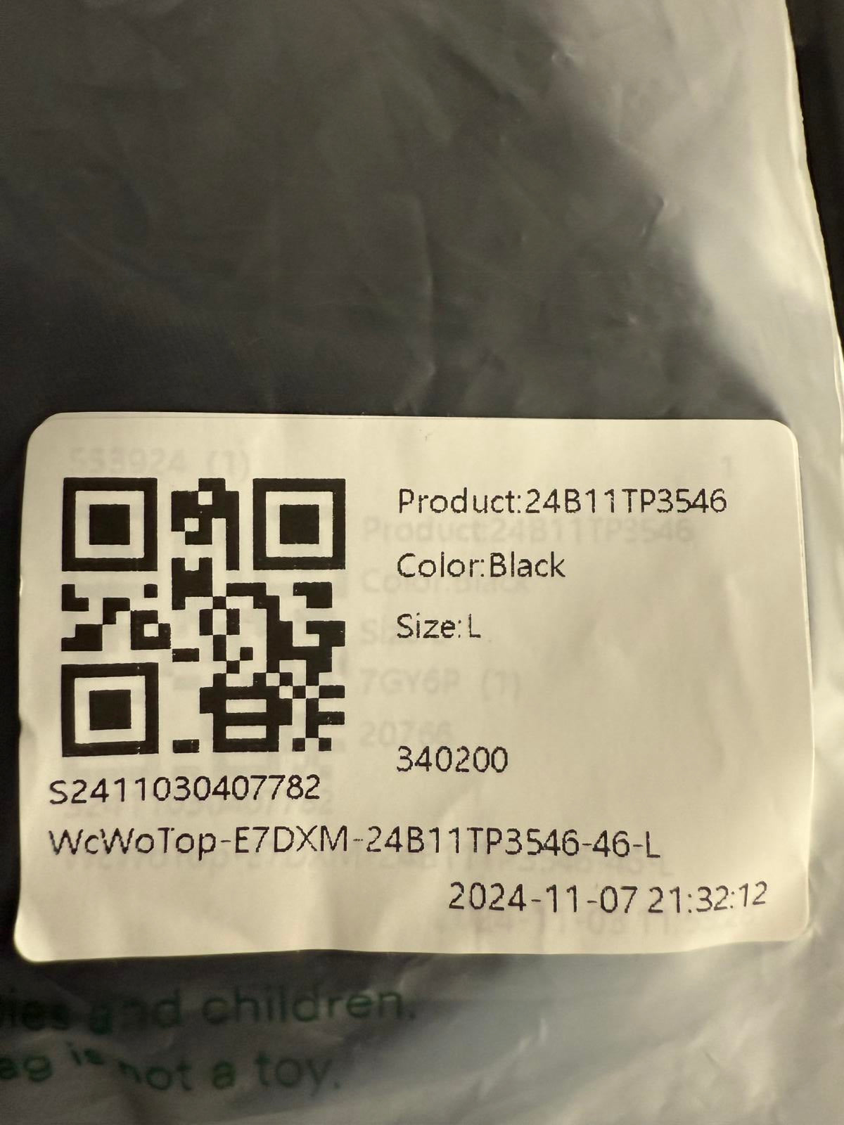 NWT Halara Boat neck long sleeve Tshirt Black L