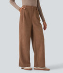 NWT Halara High Waisted Corduroy Casual Pants Cocoa Brown Size Large, Tall