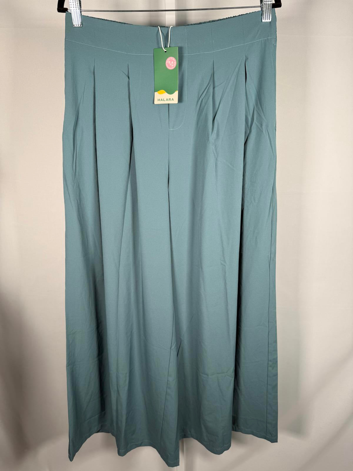 NWT Halara High Waisted Pocket Wide Leg Flowy Palazzo Quick Dry Casual Pants-L