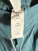 NWT Halara Breezeful High Waist Shirred Flowy Palazzo Casual Pants Stone Blue XL