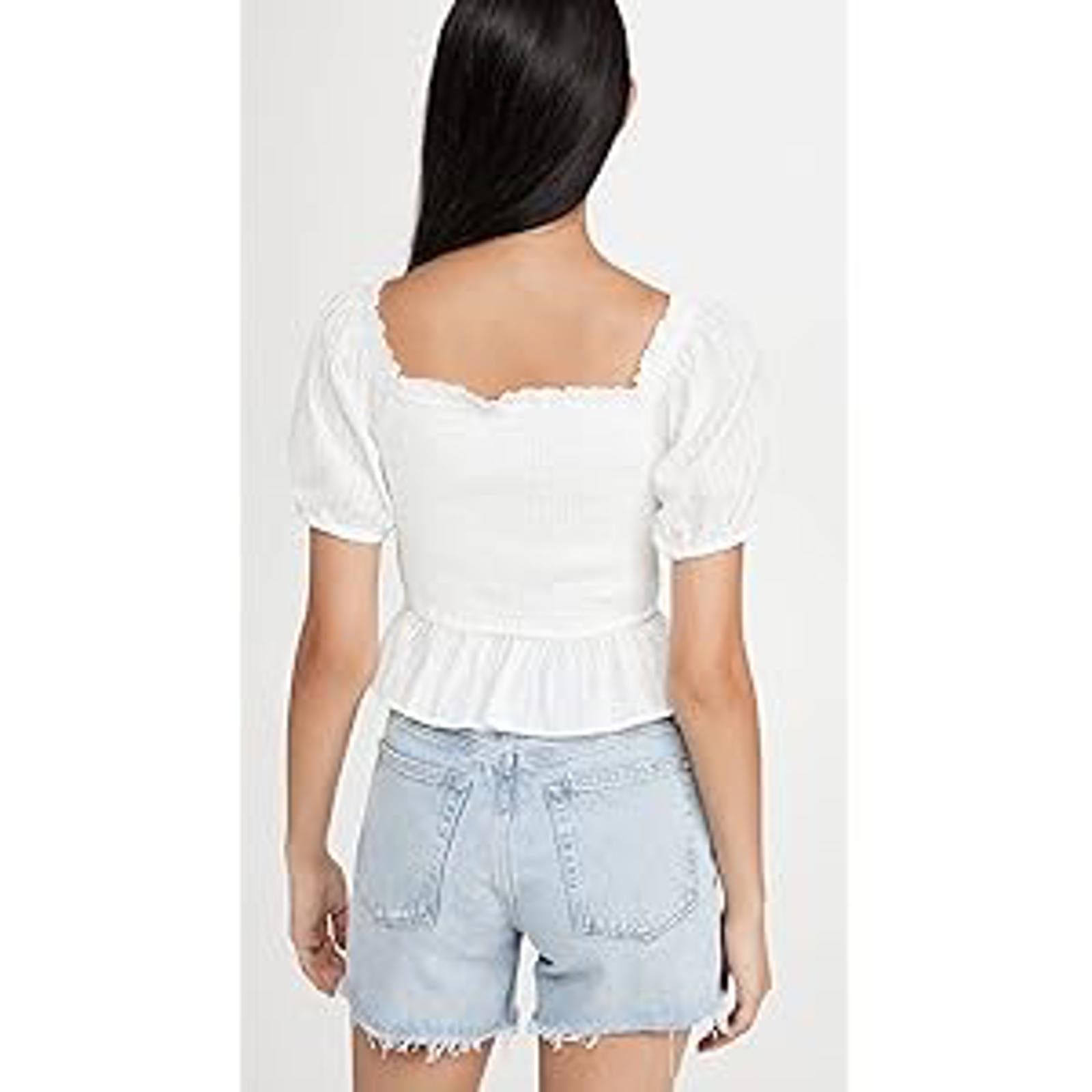 NWT Revolve Lost & Wander Coconut Vine baby doll top White Size - M