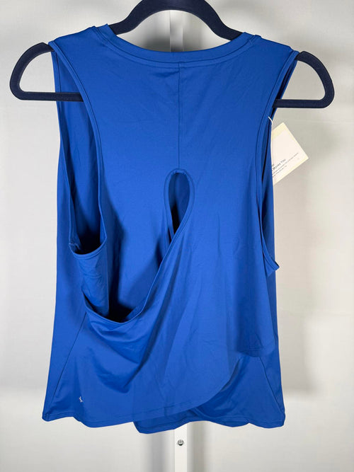 NWT Halara Cut Out Crossover Hem Solid Yoga Tank Top Size Large