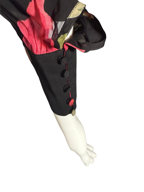 The Kooples Floral Print Mini Dress - Pink (FRENCH SIZE 1) $415 MRSP