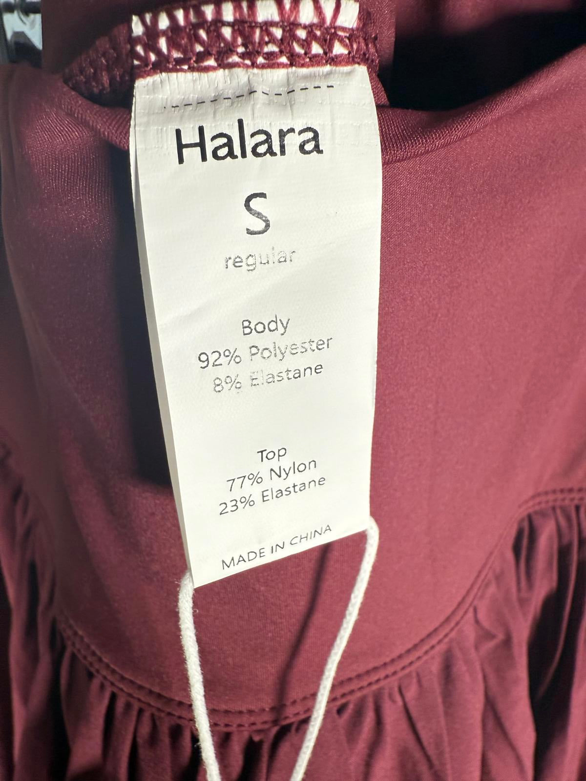 NWT Halara Breezeful High Waisted Split 2-in-1 Flowy Maxi Skirt Amaranth S