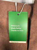 NWT Halara Mid Low Rise 2-in-1 A Line Mini Casual Corduroy Skirt Camelia Brown L