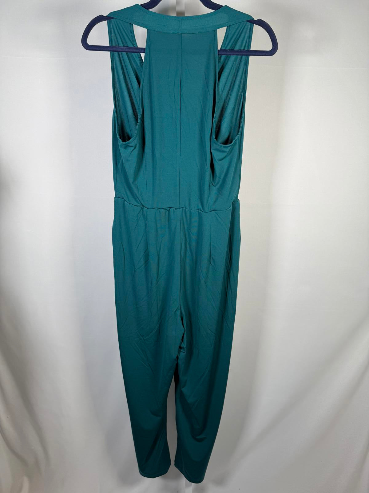 NWT Halara Women's Jumpsuit Sleeveless V Neck Button Detail Size M