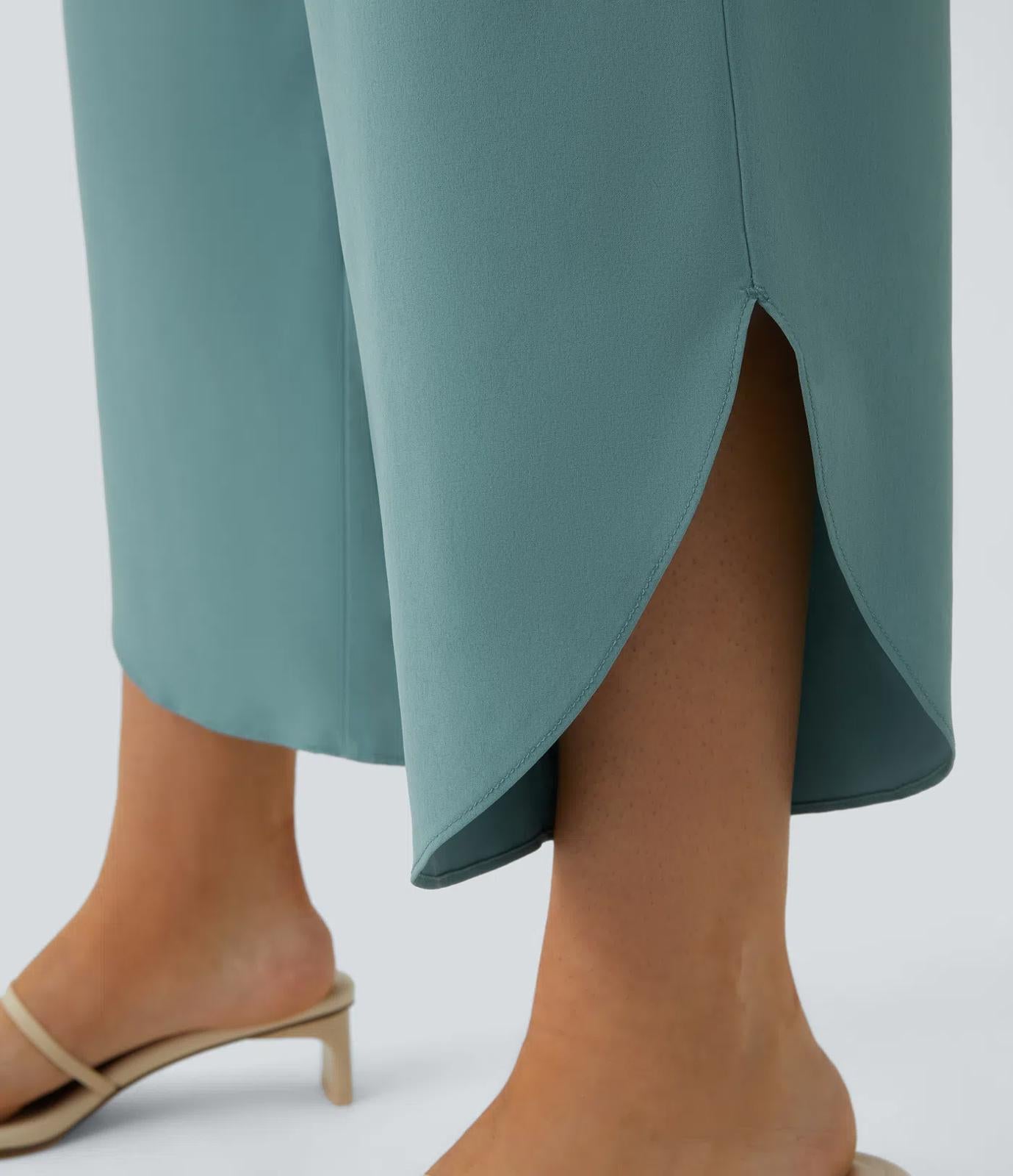 NWT Halara Breezeful High Waisted Crossover Side Pocket Resort Pants - L Petite