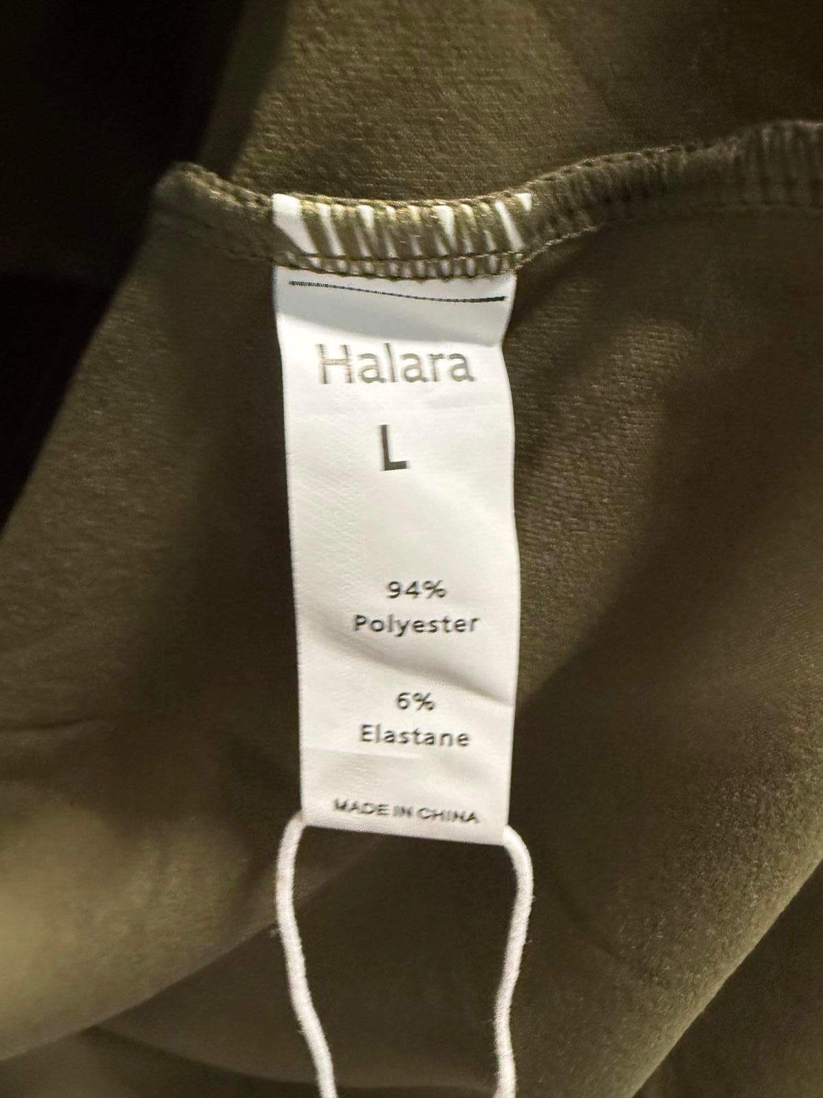 NWT Halara Capulet Midi Dress in Olive Size Large