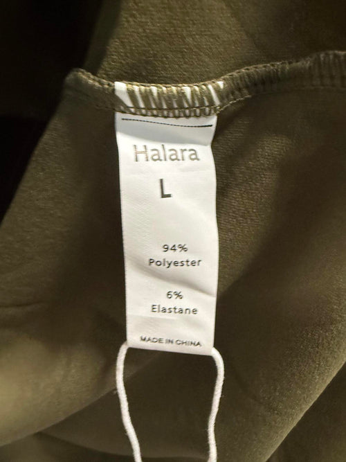 NWT Halara Capulet Midi Dress in Olive Size Large