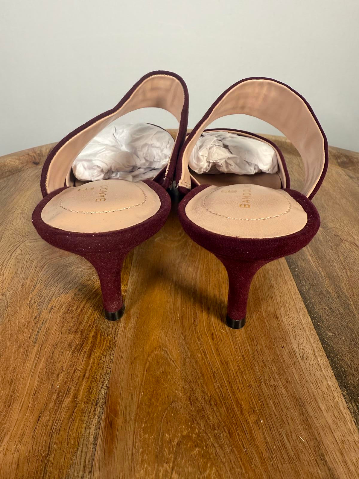 Bandolino Womens Faux Suede Striped Slide Size 7 NWB