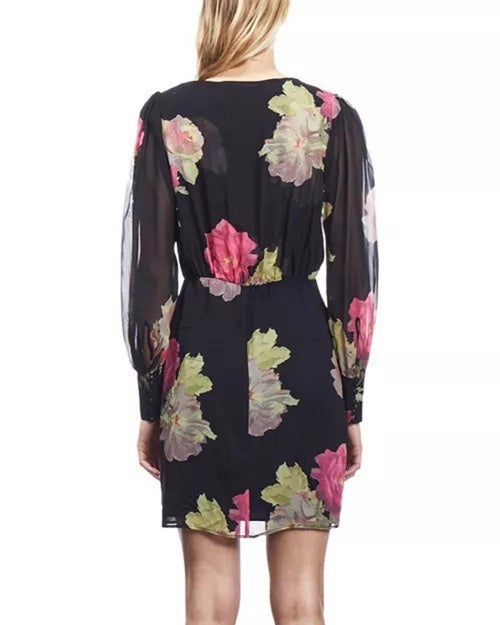 The Kooples Floral Print Mini Dress - Pink (FRENCH SIZE 1) $415 MRSP