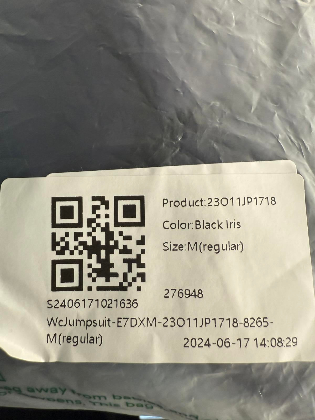 NWT Halara Spaghetti Pocket Solid Wide Leg Casual Jumpsuit Size M