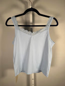 NWT Halara Contrast Lace Backless Basic Casual Tank Top Angel Falls S