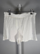NWT Revolve You Say Henley Ruffle Shortie Set White Size Small