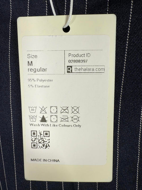 NWT Halara High Waisted Zipper Pocket Wide Leg Striped Work Pants Size - M