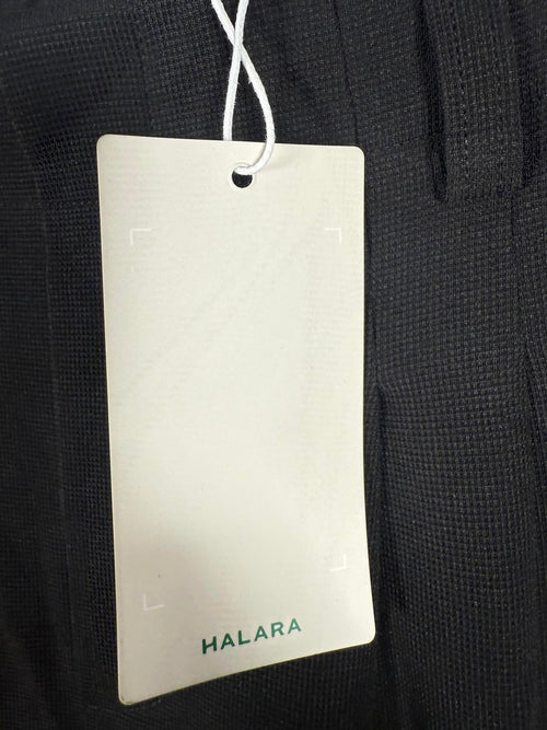 NWT Halara Flex™ High Waisted Pocket Wide Leg Waffle Work Pants Black Size L