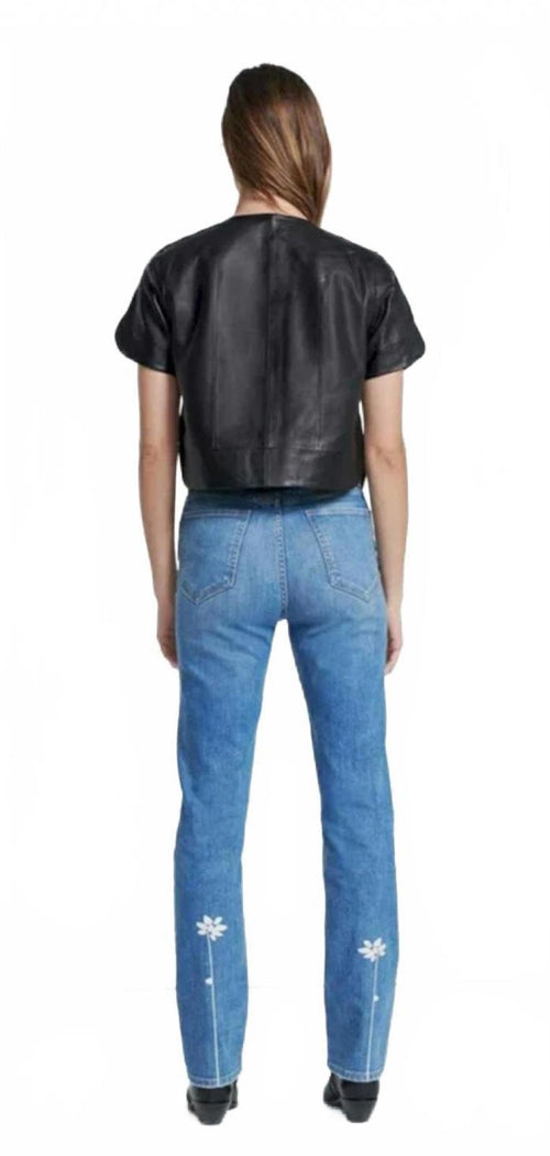 7 For All Mankind S28 Easy Slim Women's Blue Jeans in Dream/Destroy