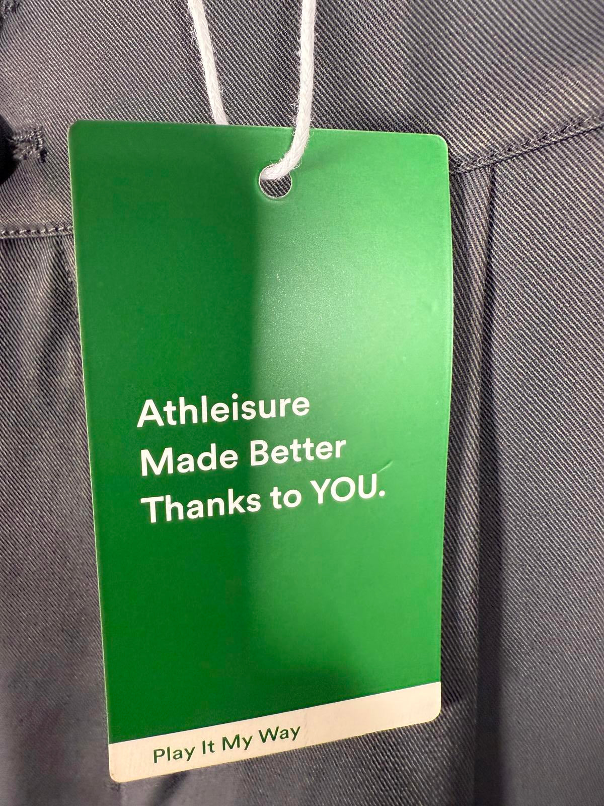 NWT Halara High Waisted Pocket Shirred Straight Leg Work Pant Black Size XL Tall