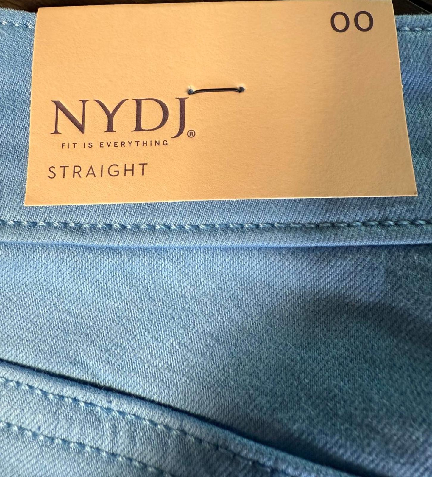 NYDJ Marilyn Straight LiftXTuck Ankle Jeans Bluebell. Size 00 NWT