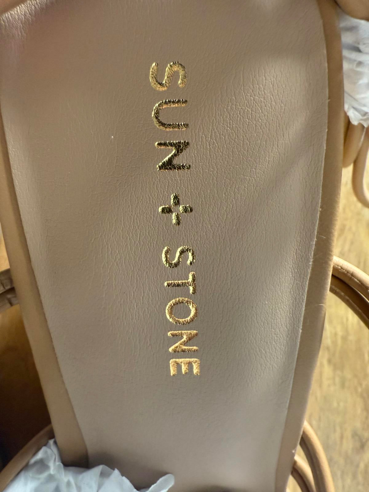 Sun Stone Women's Wedge Sandals with Cork Platform Size 8 NWB