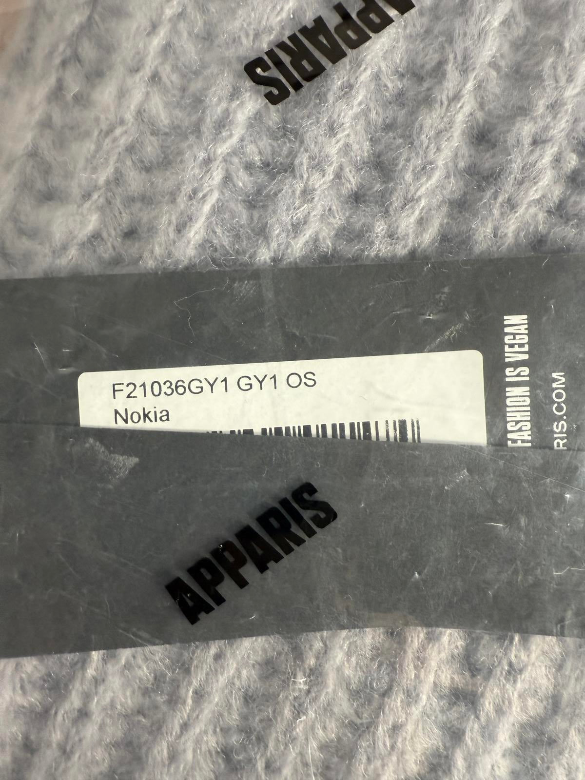 NWT Apparis Nokia Scarg Grey OS