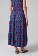 NWT PIOMBO A-line Skirt Pink Green Size M