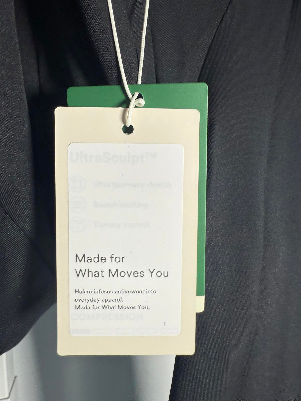 NWT Halara Round Neck Long Sleeve Casual Tunic Top Black L